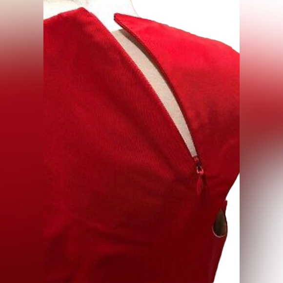 LIDA BADAY Asymmetrical Radzimir Dress LRD Little Red Dress 10 - Picture 5 of 7